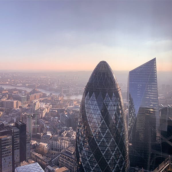 The city of London skyline