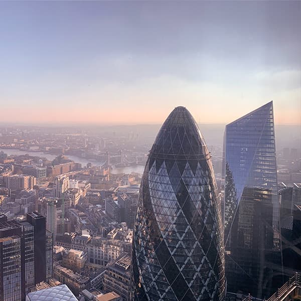The city of London skyline